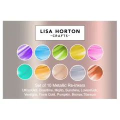 Lisa Horton Crafts Cloud 9 Metallic Reinkers 10/Pkg-Release 1
