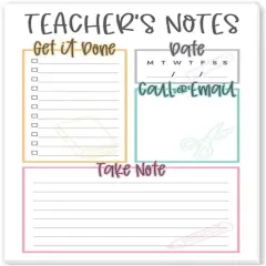 Teacher Notepad - To Do List Note Pad