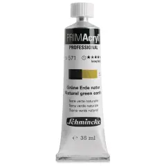 Schmincke Primacryl Professional Acrylic Paint - Natural Green Earth, 35 ml Tube