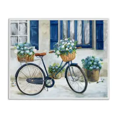 Stupell Industries Bicycle & Cottage Windows Framed Giclee By Nan