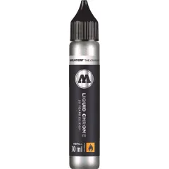 Molotow ONE4ALL Acrylic Paint Refill, Liquid Chrome, 30ml Bottle, 1 Each