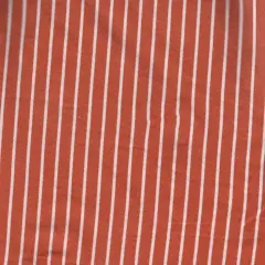 1 Yard Vertical Stripe DTY Brushed Knit Fabric Soft Stretch Polyester Spandex 58/60 Inches Wide ORANGE BURNT