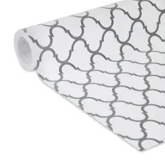 Duck EasyLiner Adhesive Laminate - Grey Quatrefoil, 20" x 15 ft