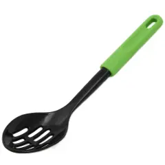 Chef Craft 11.5" Basic Heat Resistant Nylon Slotted Serving Spoon Green