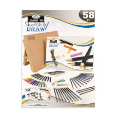 RSET-LT102 | Learn To Sketch & Draw Set - 58pc