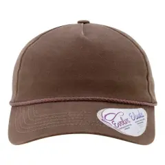 Infinity Her&reg; Women's Washed 5 Panel with Rope Chocolate/ Fawn
