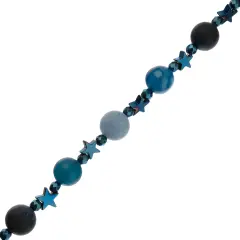 John Bead 10mm Solar System Universe Galaxy 7" Bead Strand Neptune