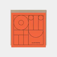 Geo Modern Line Art Card VI, Minimal