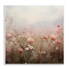 Stupell Industries Blooming Pink Meadow Flowers Wall Plaque Design by Arlington Prints