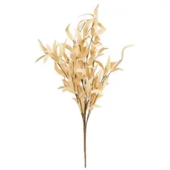 24" High Buttercup Herb Leaves Bush with Brown Paper-Wrapped Wire Stem