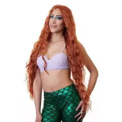 Mermaid Adult Natural Red Costume Wig