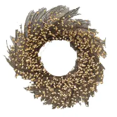 Tea-Stained Buttercup Wreath 20" Floral Accent