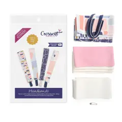 Crosscut Sewing Co.&reg; Headband Sewing Project Kit for Beginners Abstract blue