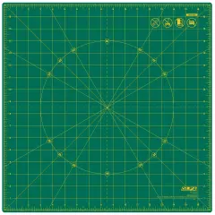 OLFA Rotating Rotary Cutting Mat 17"X17"-Green