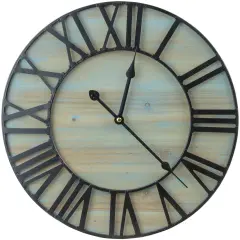 Sorbus 16-Inch Large Wall Clock - Centurian Roman Numeral Style - Modern Home Decor - Metal Wood Decorative Analog Clock