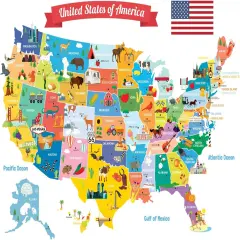 USA Kids Wall Stickers Wall Decals