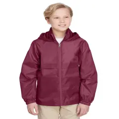 Team 365&reg; Youth Zone Protect Lightweight Jacket SPORT MAROON