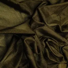 1 Yard Mesh Fabric with Foil Accent 58/60 Inch Wide Lightweight Stretch Polyester Blend BLACK/GOLD