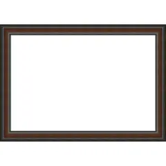 Cyprus Walnut Framed Dry Erase Magnetic Board