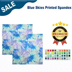 Blue Skies Printed Spandex