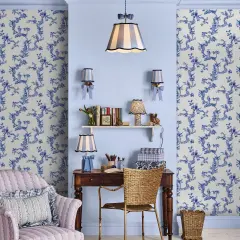 Cath Kidston Birds & Berries Blue Wallpaper