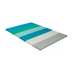 6-Section Rainbow Runway Activity Mat, Folding Playmat Contemporary