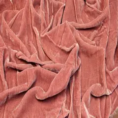 1 Yard Silk Rayon Velvet Fabric 45 Inches Width Mulberry Pink