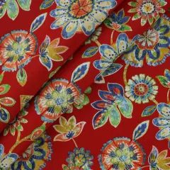 Richloom Solarium DAELYN Outdoor/Indoor Fabric Cherry