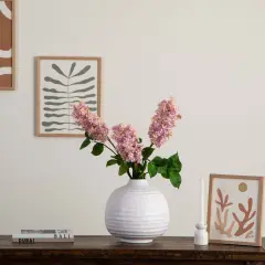 Nearly Natural Artificial Floral Lilac Stem Sprays - 36" - Set of 3 - Pink