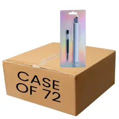 Makerflo 72 Pieces Craftable Sublimation Pens and Blanks | Black Ink Gel Pens for Crafting Projects - Epoxy, Vinyl, and Hydro-Dipping DIY Projects - Not Suitable for Sublimation