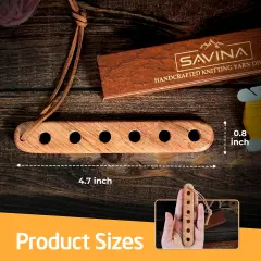 Wooden Yarn Divider - Knitting Yarn Organizer, Yarn Splitter, Crochet Yarn Tender, Knitting On The Go - Makes Knitting & Crocheting with Multiple Colors Much Easier