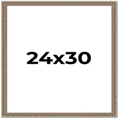 Deco Silver Picture Frame - UV Acrylic, Foam Board Backing, Hanging Hardware