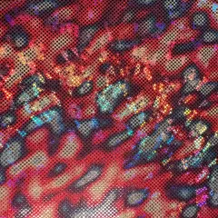 1 Yard Lava Hologram Foil Polyester Spandex Stretch Fabric for Cosplay Dancewear Crafts 57/58 Inch Width pink blue purple