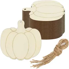 20pcs Pumpkin Wood DIY Crafts Cutouts
