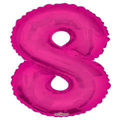 34" Numeral 8 Balloon - Pink, 1ct