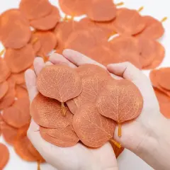 100Pcs Fake Fall Leaves Artificial Eucalyptus Leaves