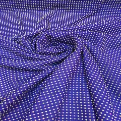1 Yard Iridescent Rhinestone Stretch Mesh Fabric AB Crystal Power Net For Costumes & Fashion 54&rdquo; Wide Purple