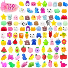 130Pcs Mochi Squishy Toys Kit for Kids