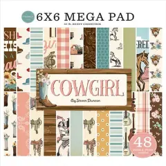 Carta Bella Cowgirl Cardmakers 6X6 Mega Pad