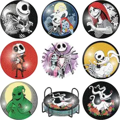 8 Pieces Diamond Art Painting Coasters Kit