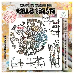 AALL And Create Stencil 6"X6"-Abstract 21