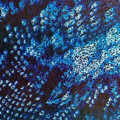 1 Yard Shiny Anaconda Foil Print Nylon Spandex Fabric for Performance Outfits and Stretchwear 56/58 Inch Width Royal