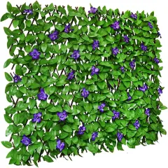 Expandable Green Flower Fence