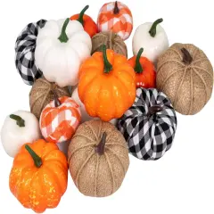 16 PCS Fall Decor Assorted Sizes