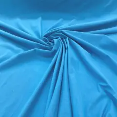1 Yard Aqua Blue Cotton Spandex Knit Jersey Comfortable Soft Fabric for Apparel & DIY 60" Width