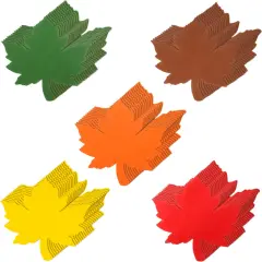 30 Pieces Maple Leaves Cutouts Foam Fall Leaves