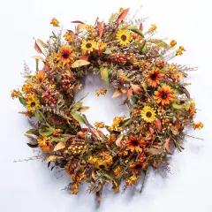 Artificial Fall Wreath Large Autumn Wreath