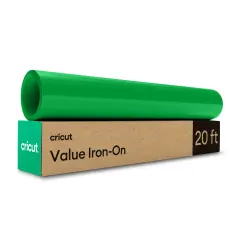 Cricut Value Iron-On Roll -Green Heat Transfer Vinyl- 12 in x 20 ft