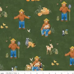 Main in Forest (cd16500-forest) | Friends of Smokey Bear | Riley Blake Designs | Riley Blake