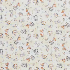 Mook Fabrics Fawn & Friends Cotton Fabric [45in. Wide] - By The Yard Yellow